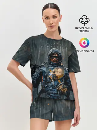 Женская пижама с шортами / Death Stranding | Сэм