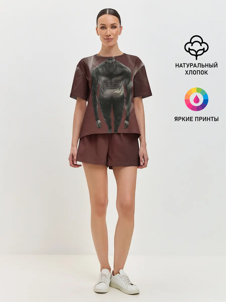 Женская пижама с шортами / Титан