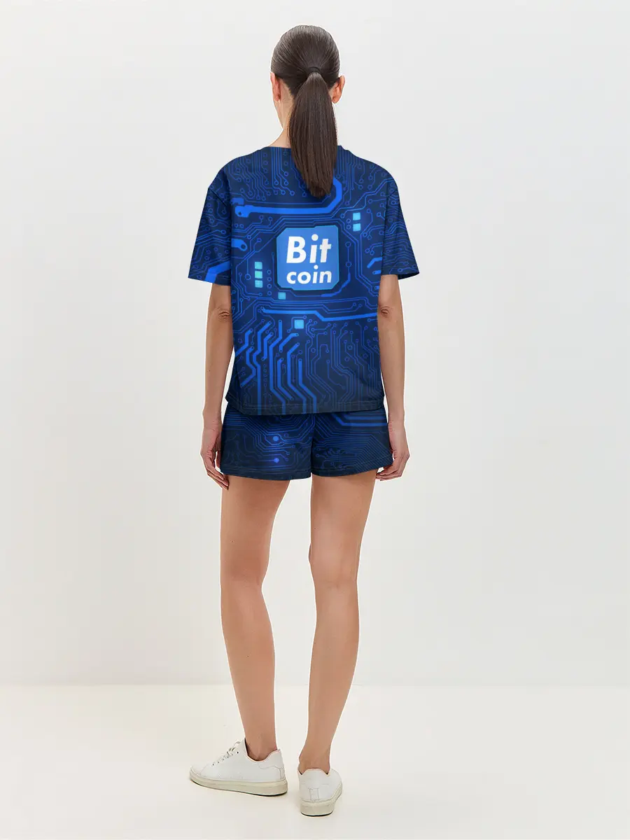 Женская пижама с шортами / BITCOIN | БИТКОИН