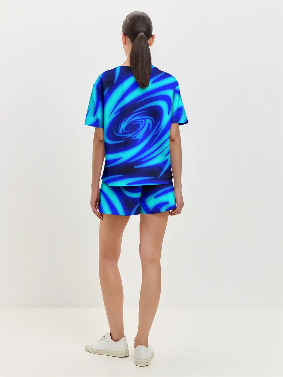 Женская пижама с шортами / ОГНЕННЫЕ ВОЛНЫ | FIRE STRIPES