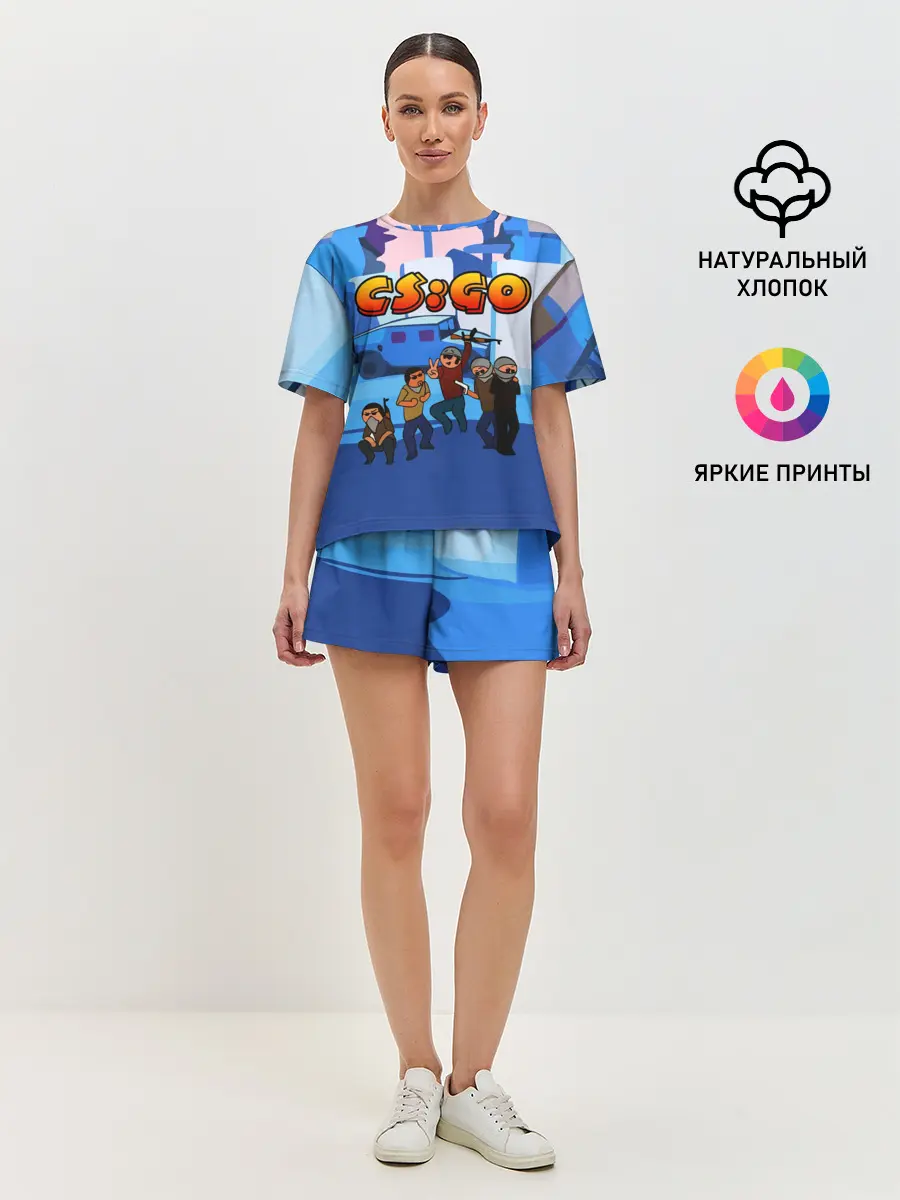 Женская пижама с шортами / CS GO МУЛЬТФИЛЬМ