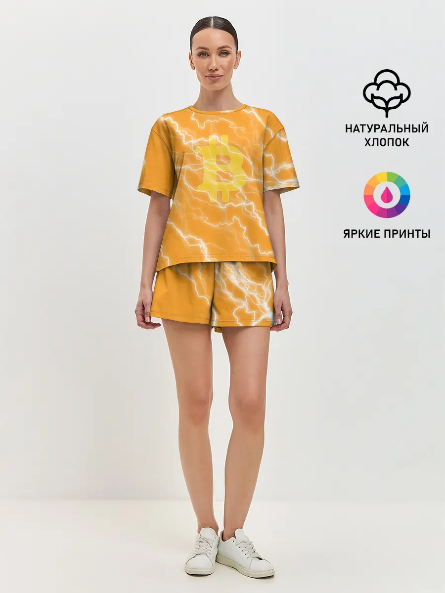 Женская пижама с шортами / Bitcoin