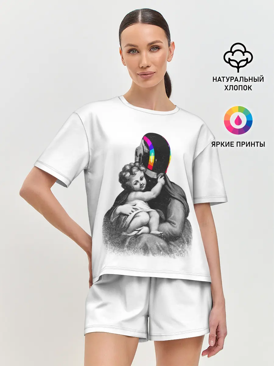 Женская пижама с шортами / Daft Punk