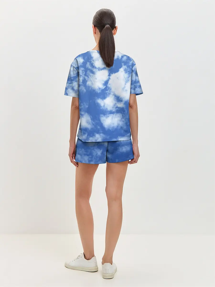 Женская пижама с шортами / ОБЛАКА