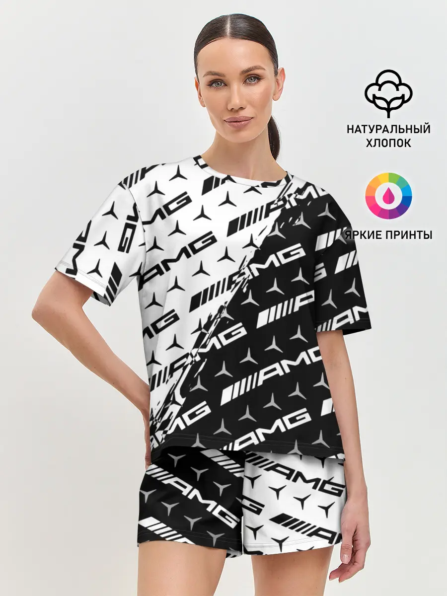 Женская пижама с шортами / MERCEDES BENZ AMG