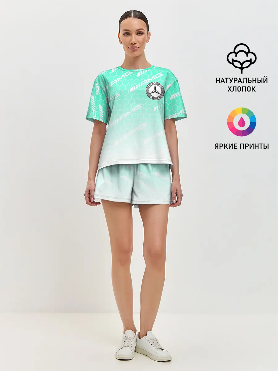 Женская пижама с шортами / MERCEDES BENZ AMG