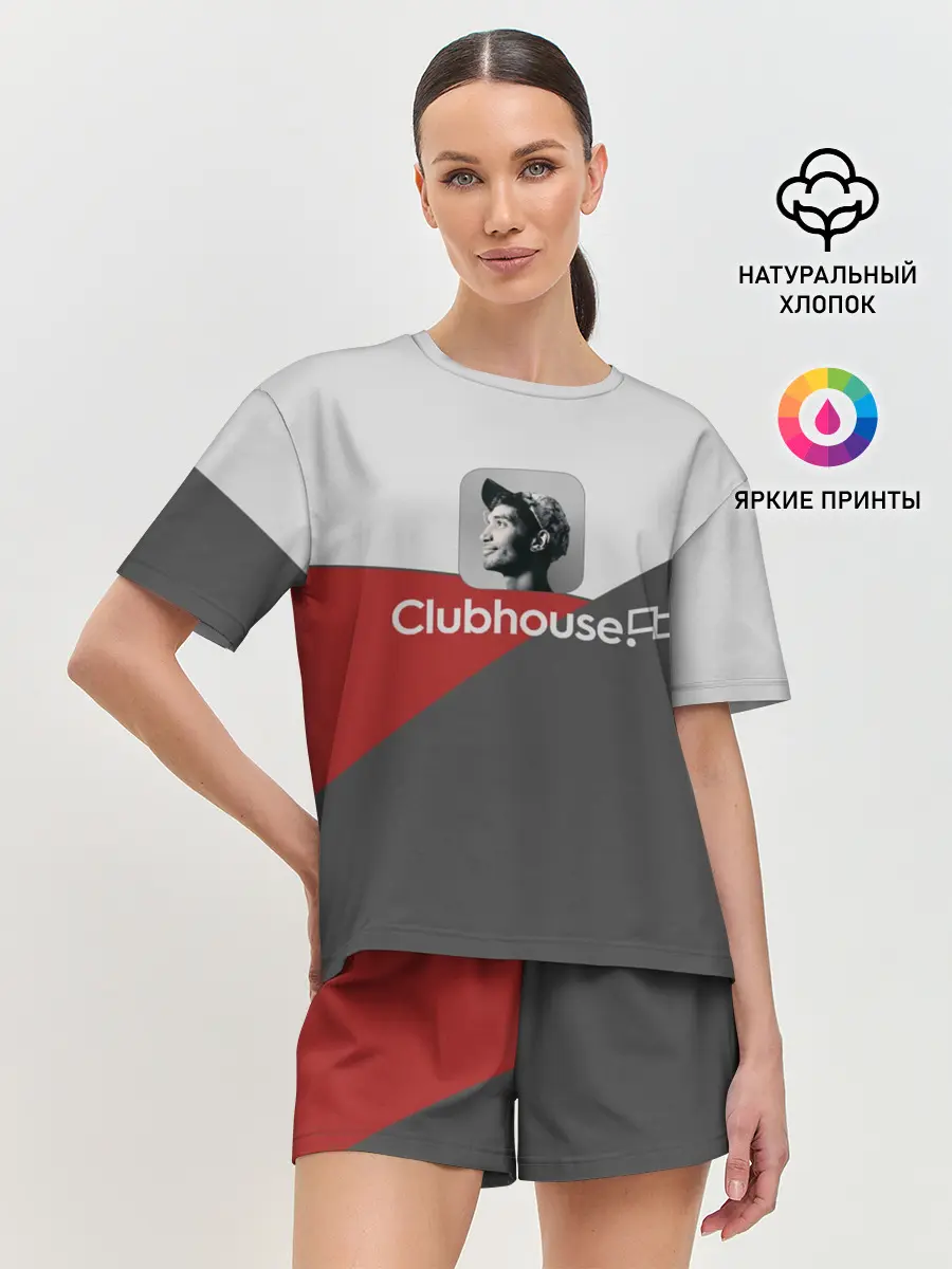 Женская пижама с шортами / Clubhouse | Клабхаус