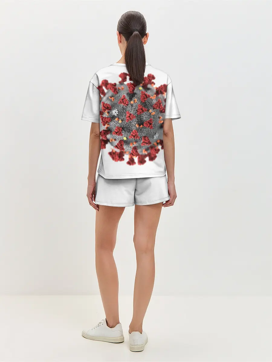 Женская пижама с шортами / Covid-19