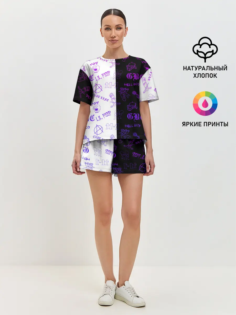 Женская пижама с шортами / LIL PEEP