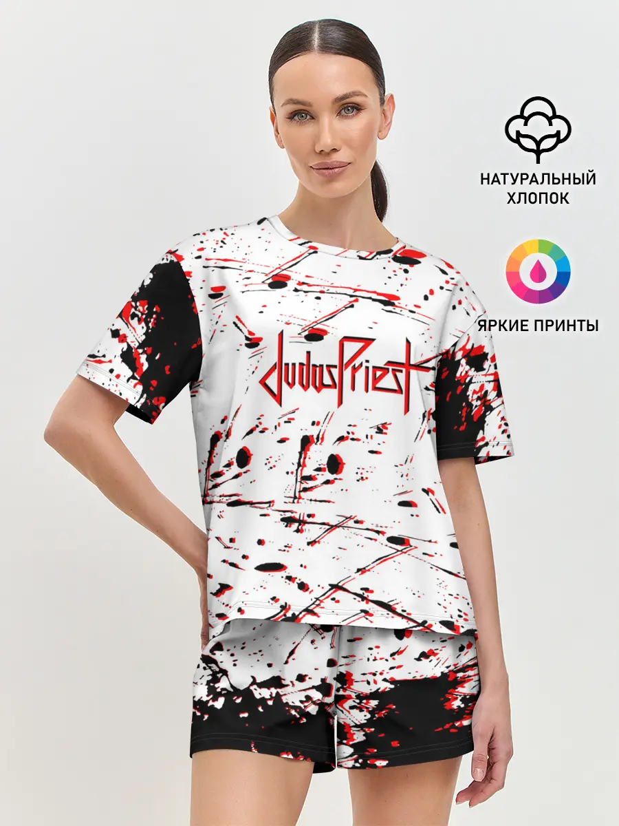 Женская пижама с шортами / Judas Priest: Бог металла