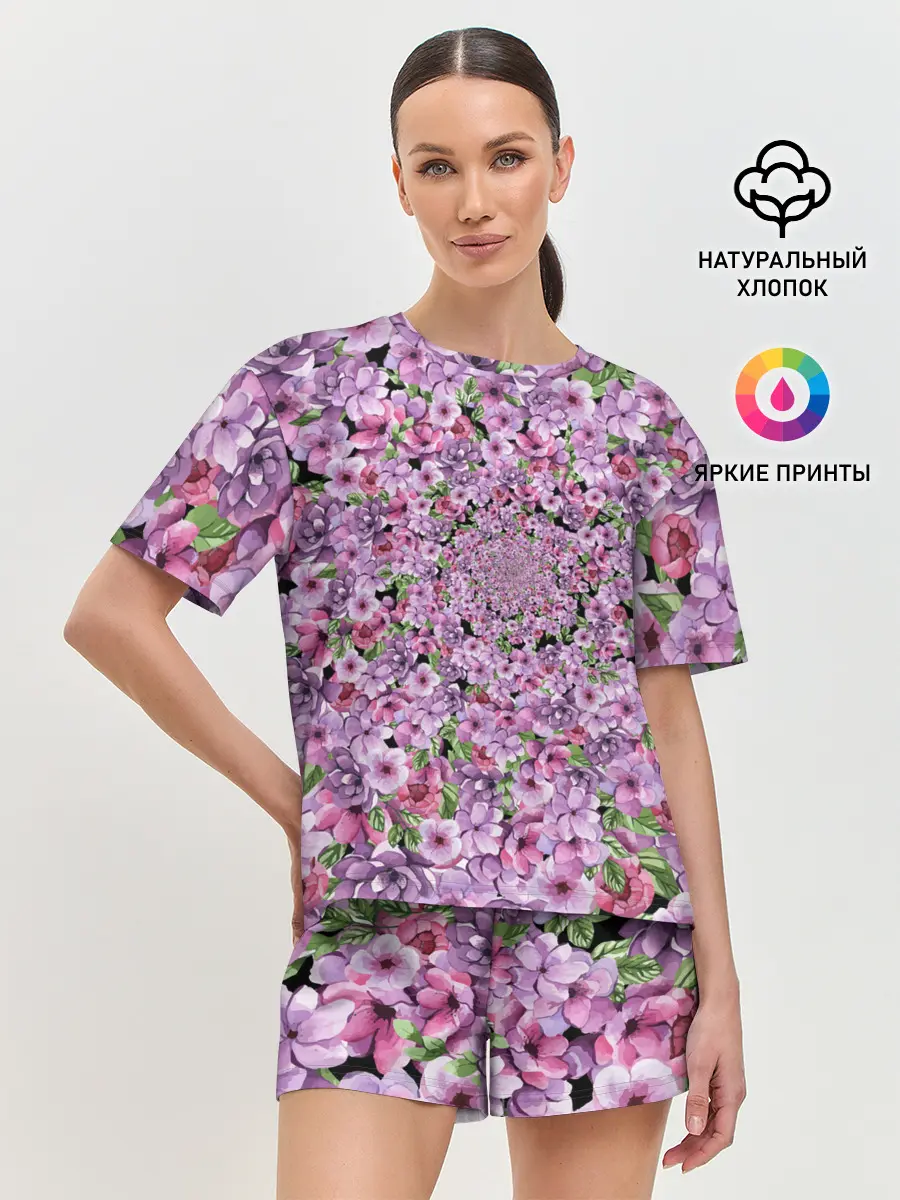 Женская пижама с шортами / СИРЕНЬ | VIOLET LILAC
