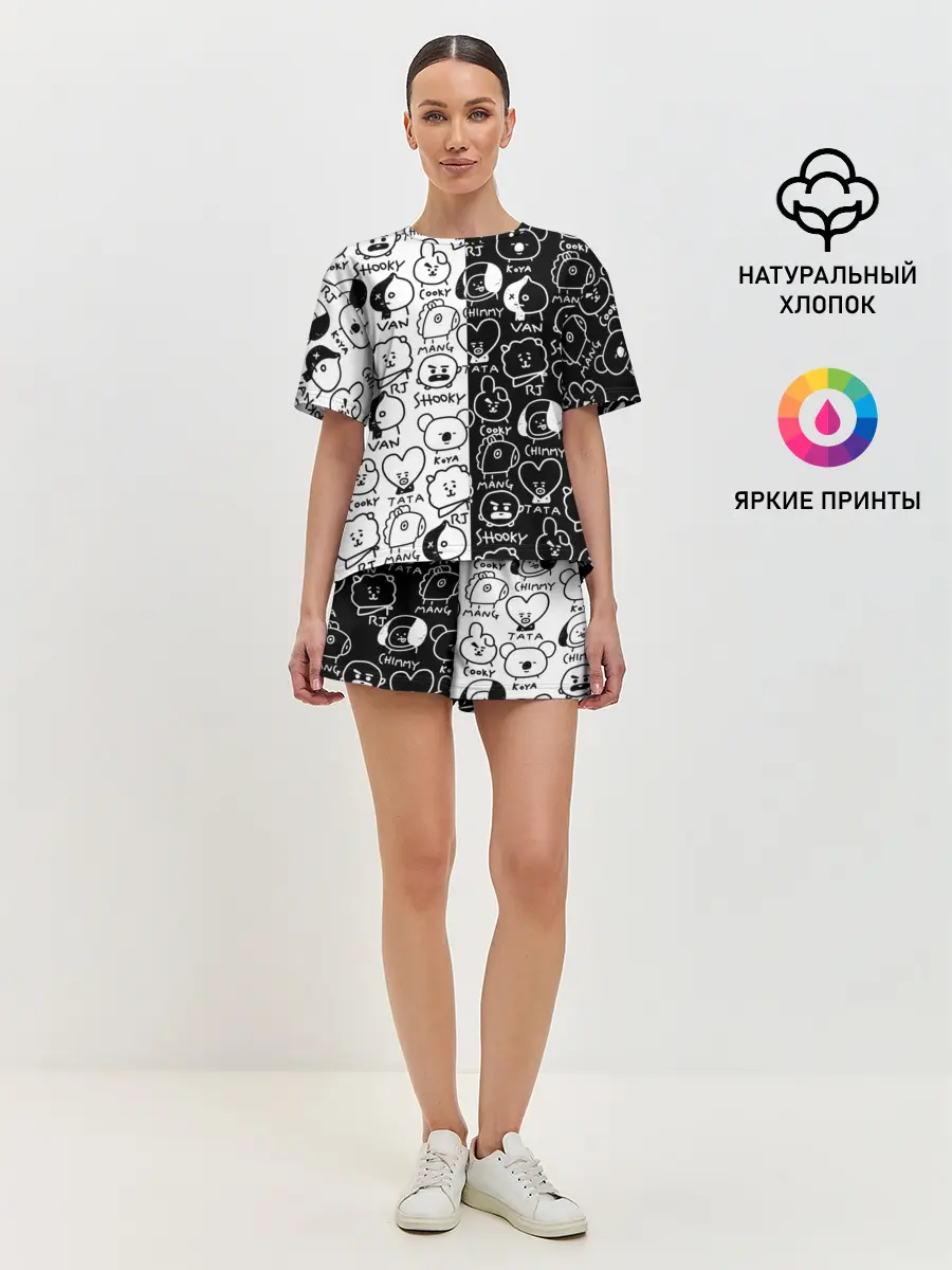 Женская пижама с шортами / BTS | BT21