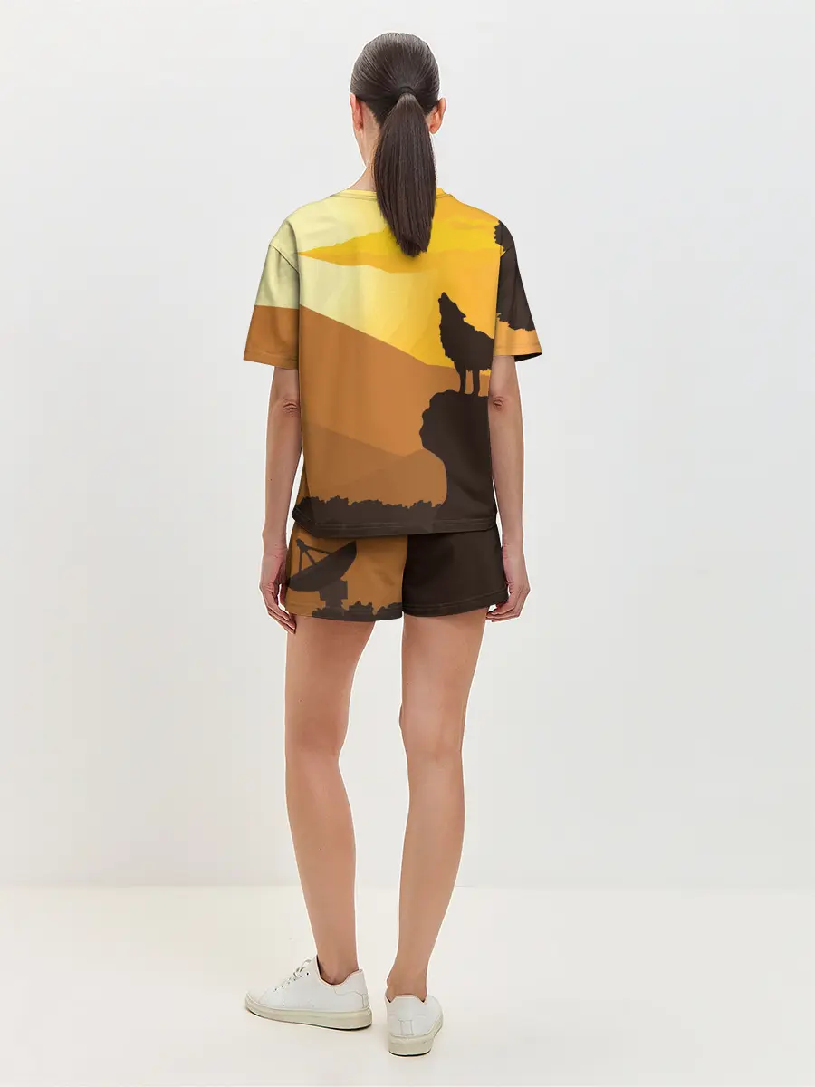 Женская пижама с шортами / Rust