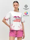 Женская пижама с шортами / Лого джоджо розовые брызги