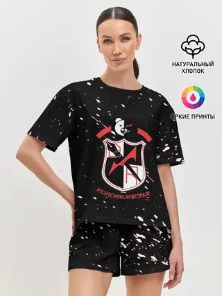 Женская пижама с шортами / danganronpa logo