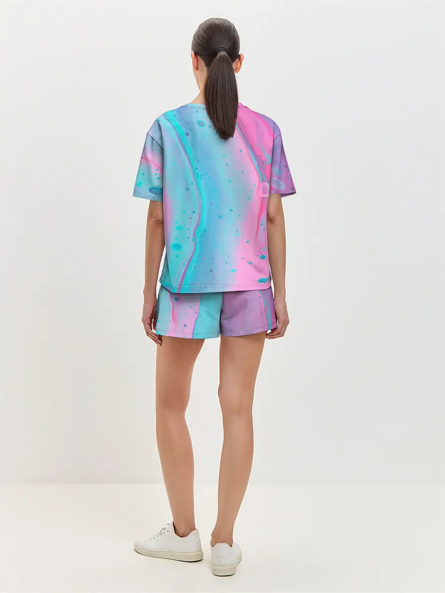 Женская пижама с шортами / Clubhouse геометрия | Клабхаус