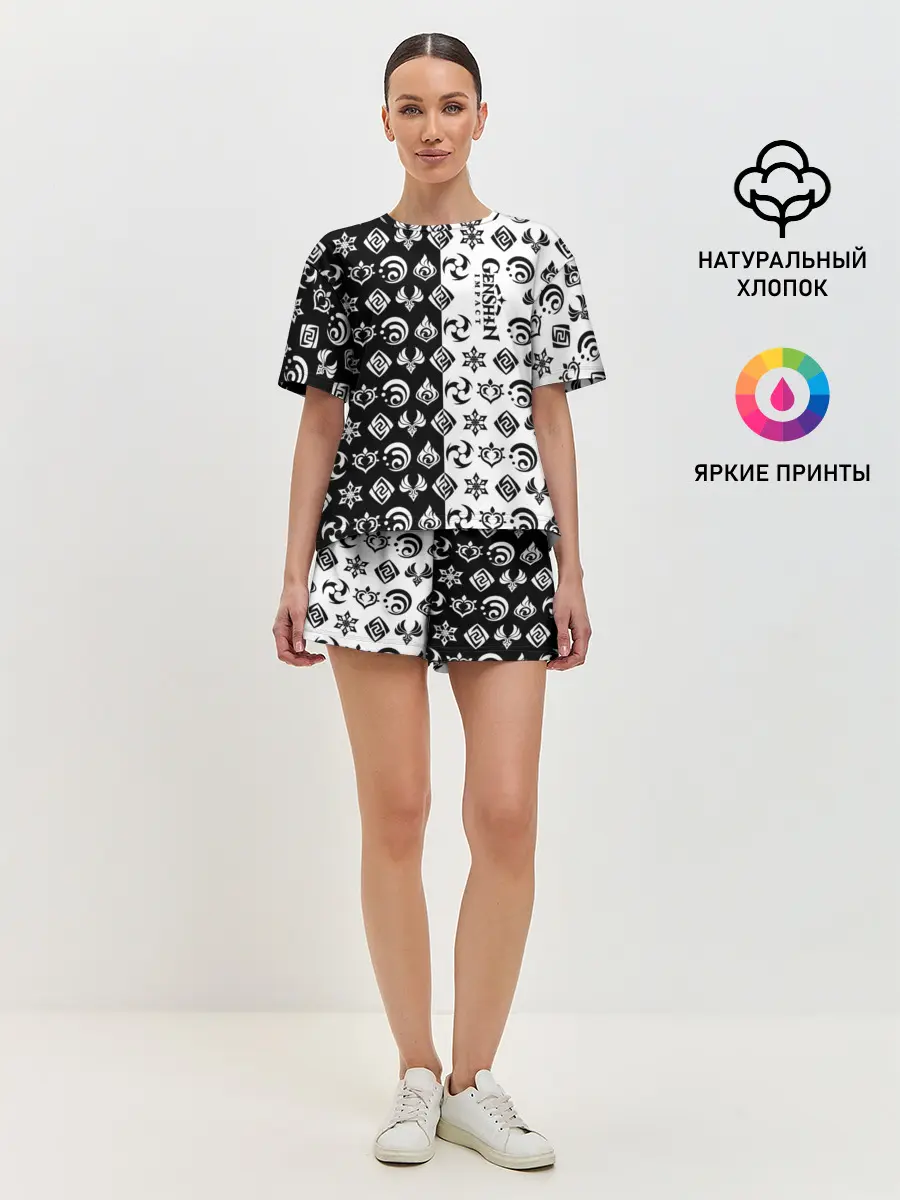 Женская пижама с шортами / Genshin Impact