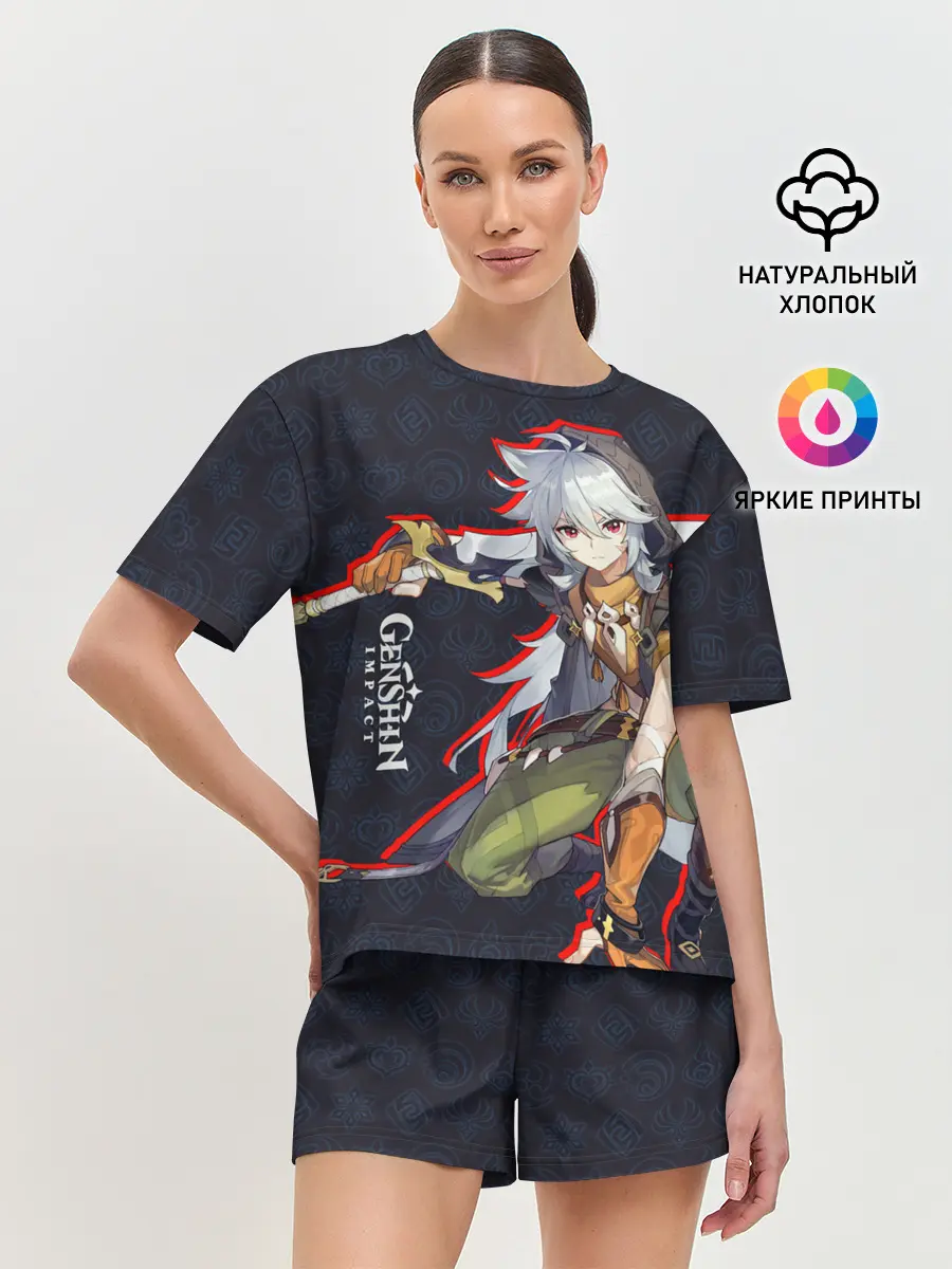 Женская пижама с шортами / Genshin Impact