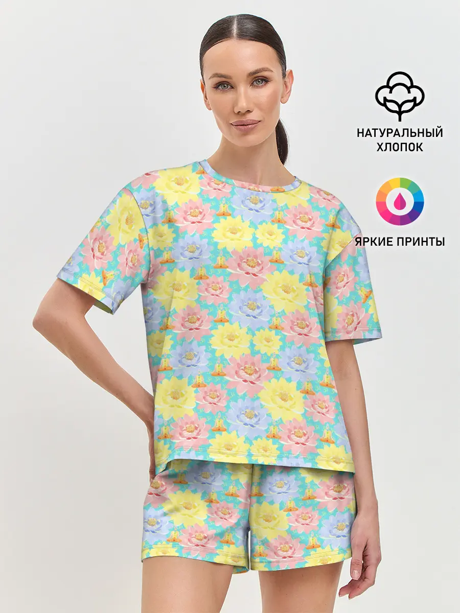 Женская пижама с шортами / Йога