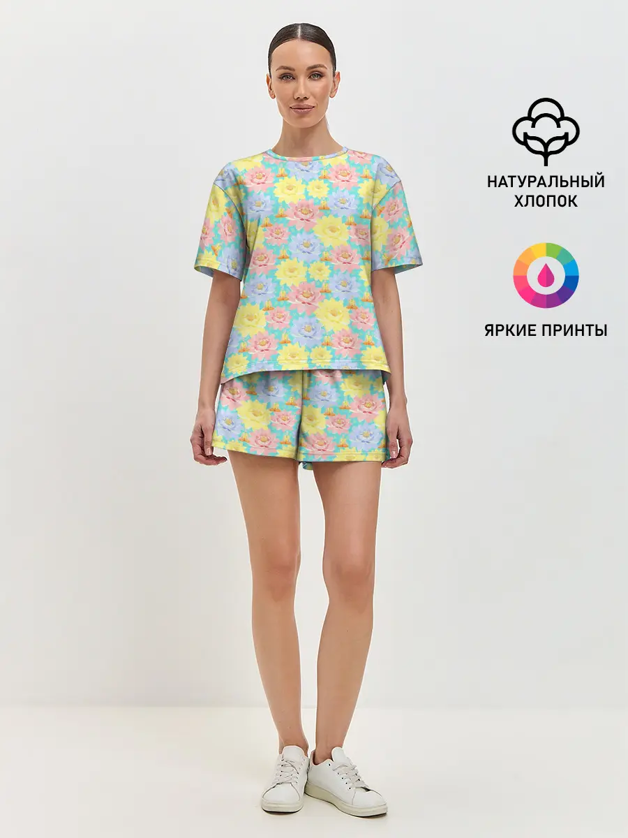 Женская пижама с шортами / Йога