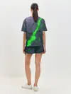 Женская пижама с шортами / ЗЕЛЕНЫЙ РАЗЛОМ | 3Д РАЗЛОМ