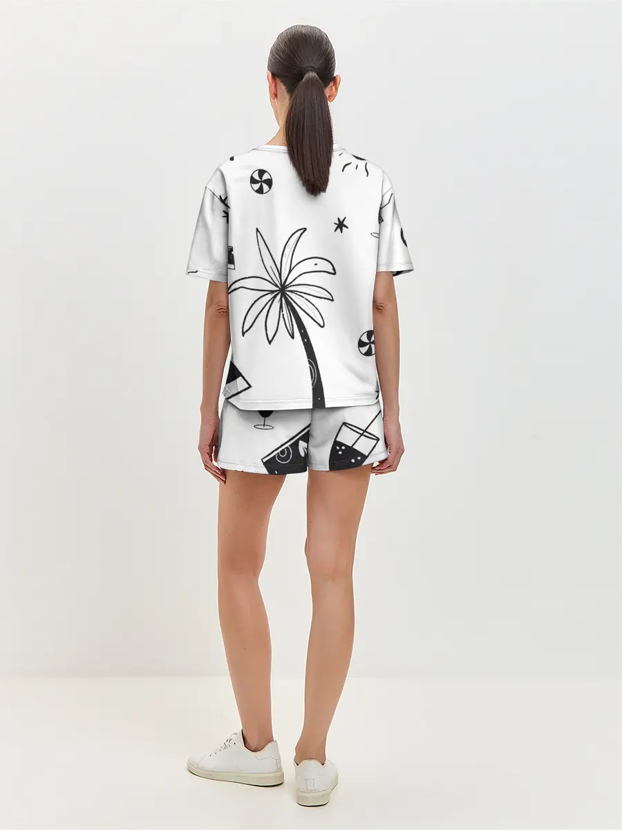 Женская пижама с шортами / Летние вайбы