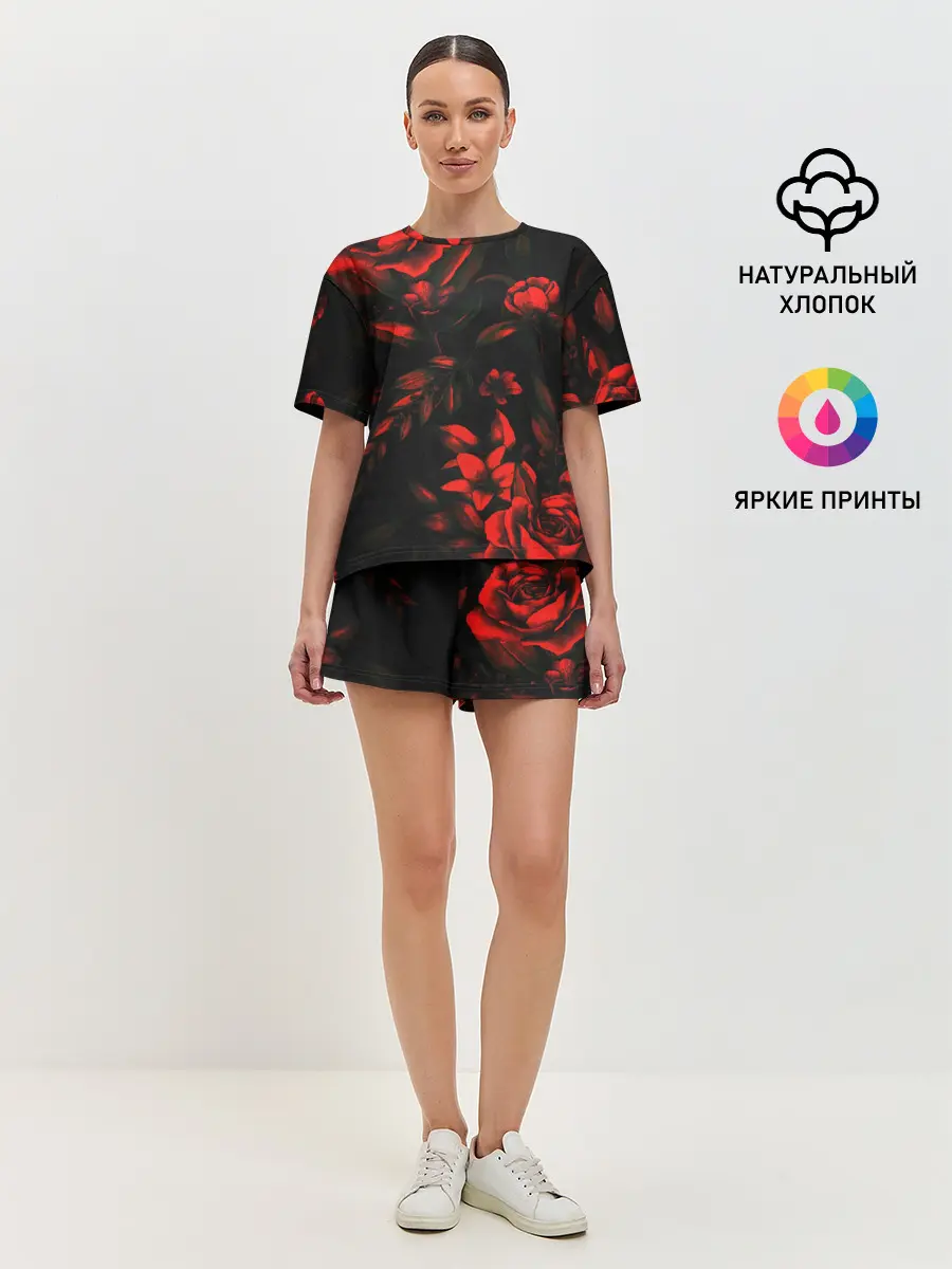 Женская пижама с шортами / ROSES | РОЗЫ