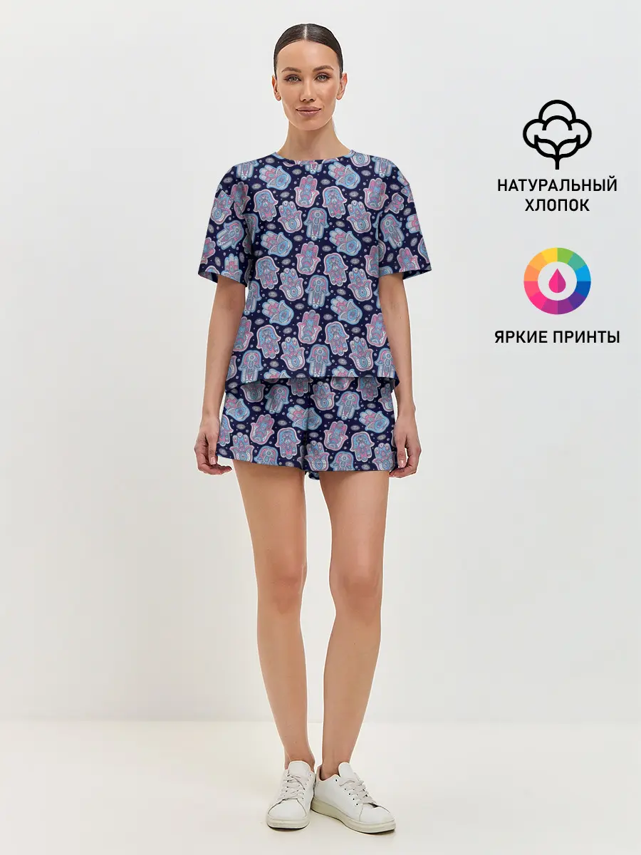 Женская пижама с шортами / Хамса