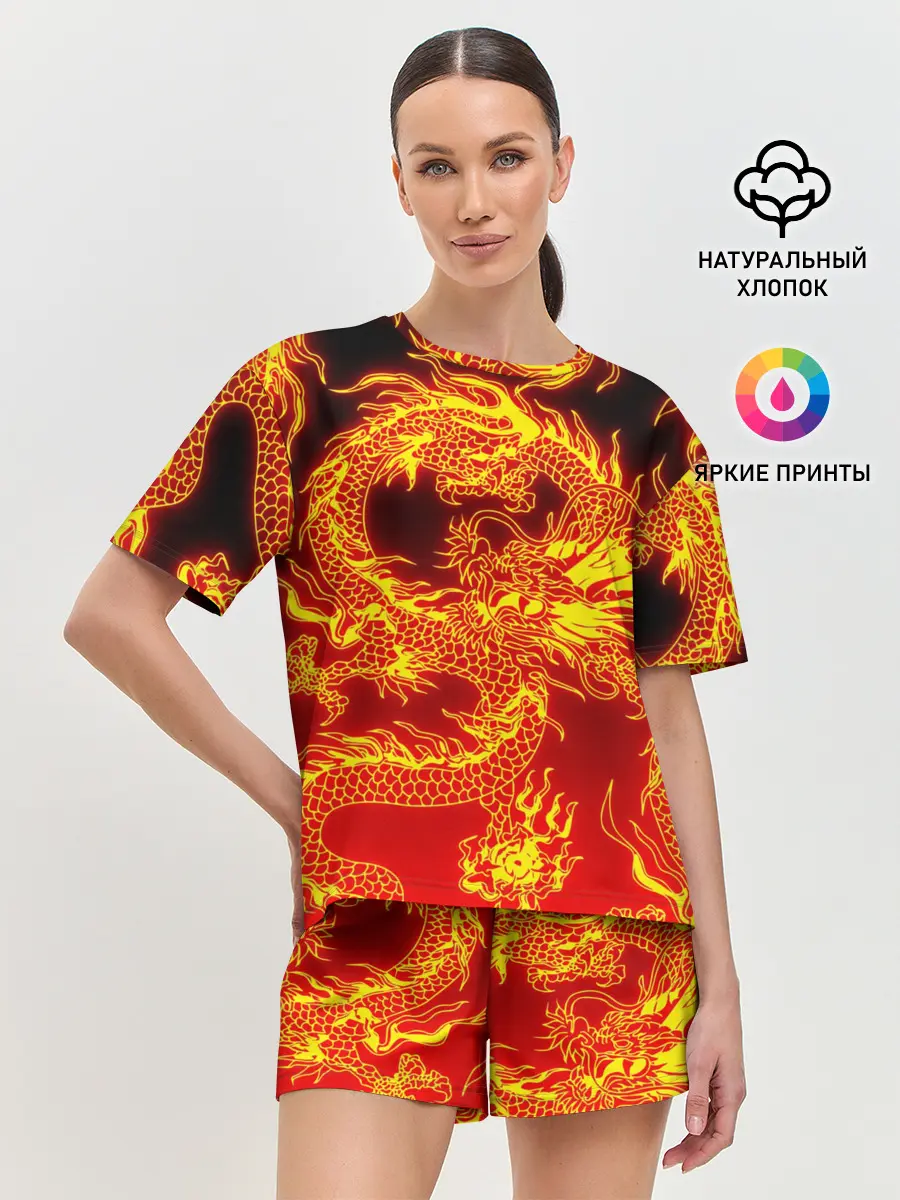Женская пижама с шортами / ДРАКОН