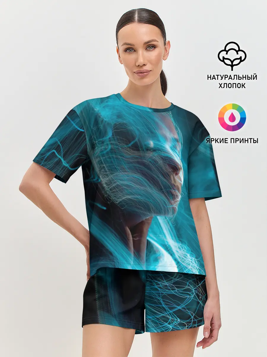 Женская пижама с шортами / Фантазия