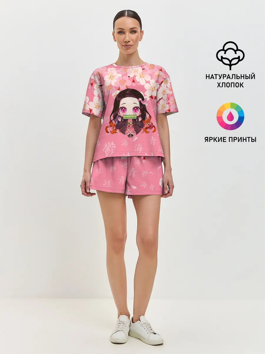 Женская пижама с шортами / НЕЗУКО