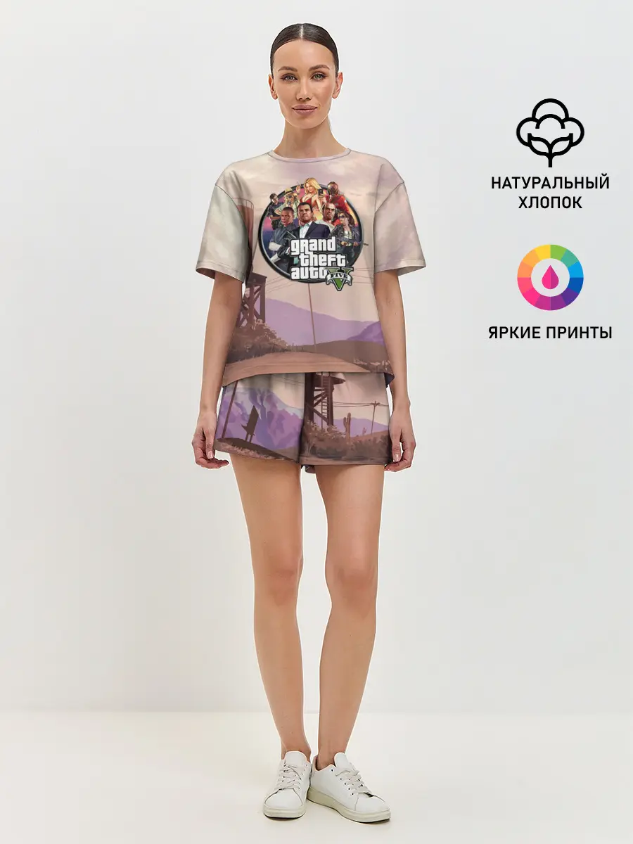 Женская пижама с шортами / Grand Theft Auto 5 персонажи
