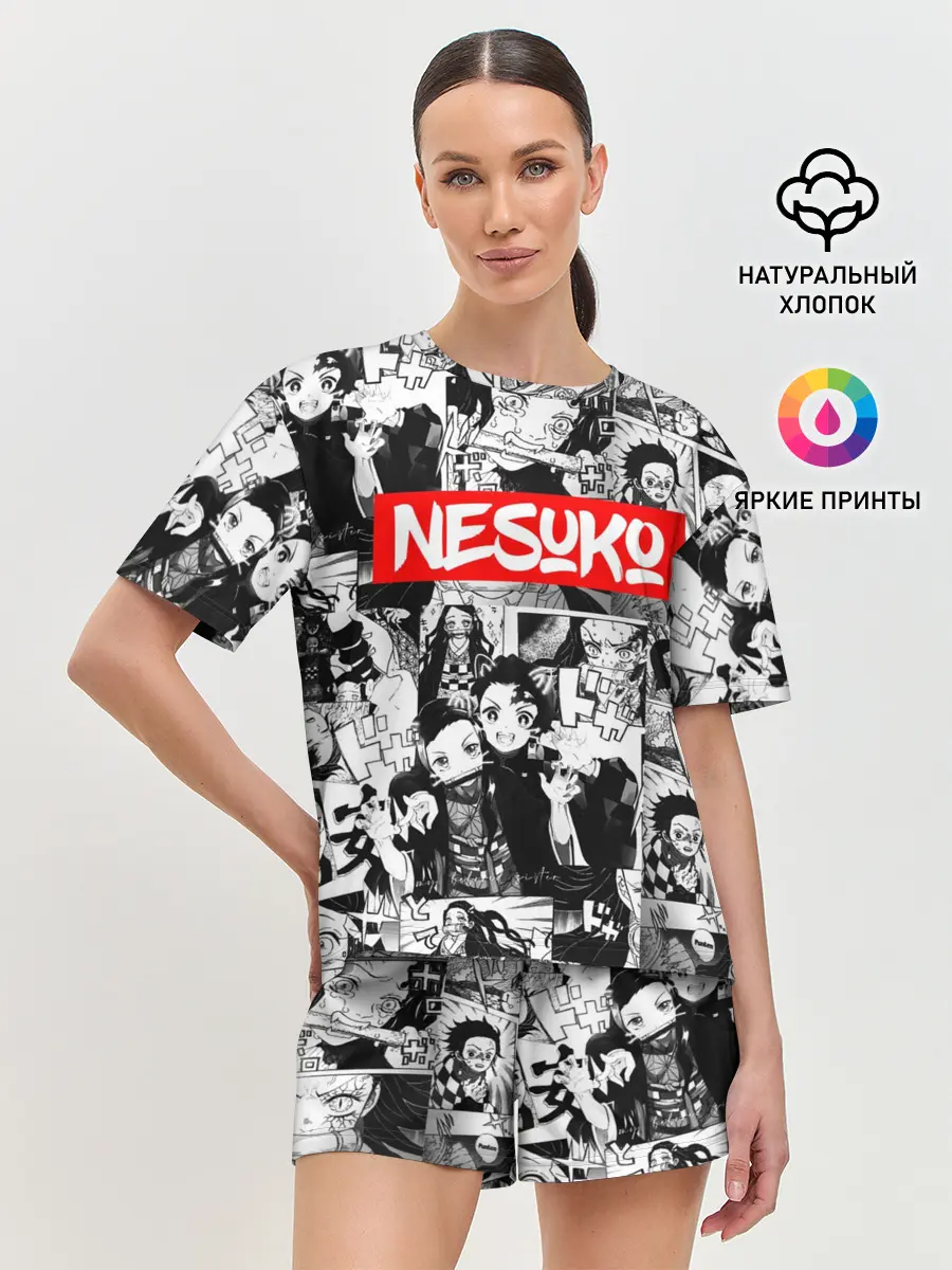 Женская пижама с шортами / НЕЗУКО