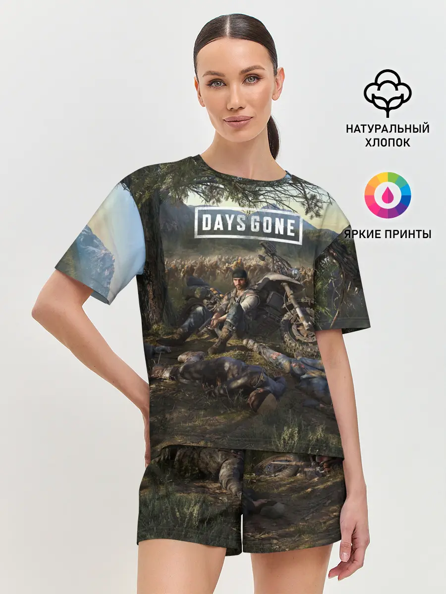 Женская пижама с шортами / Days gone Дикон и толпа фриков
