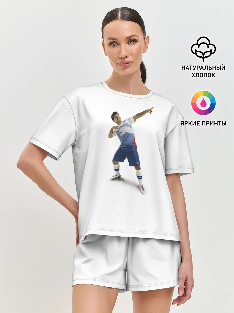 Женская пижама с шортами / Смешной Серхио Агуэро