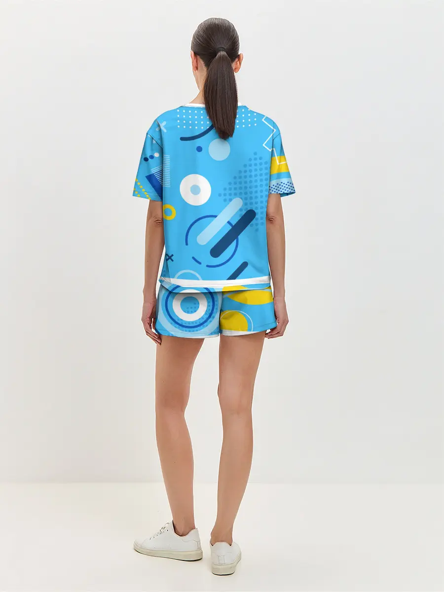 Женская пижама с шортами / Геометрические фигуры