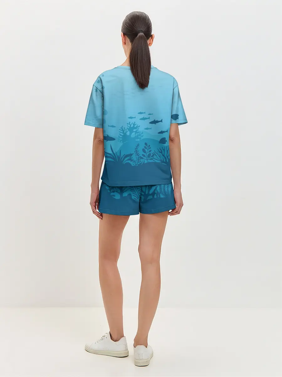 Женская пижама с шортами / Mermaid | Русалка | Русалочка