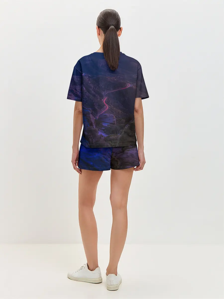 Женская пижама с шортами / НЕОНОВАЯ ДОРОГА