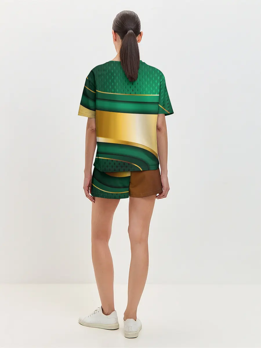 Женская пижама с шортами / GREEN GOLD 3D