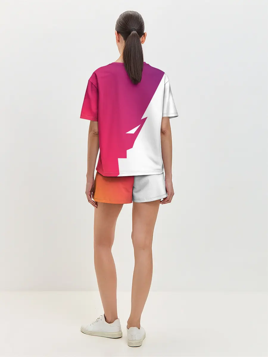 Женская пижама с шортами / Обертка и Задний фон