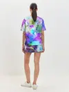 Женская пижама с шортами / Акварельная краска