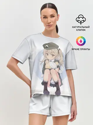 Женская пижама с шортами / Girls und Panzer