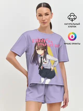 Женская пижама с шортами / Девушки и Танки