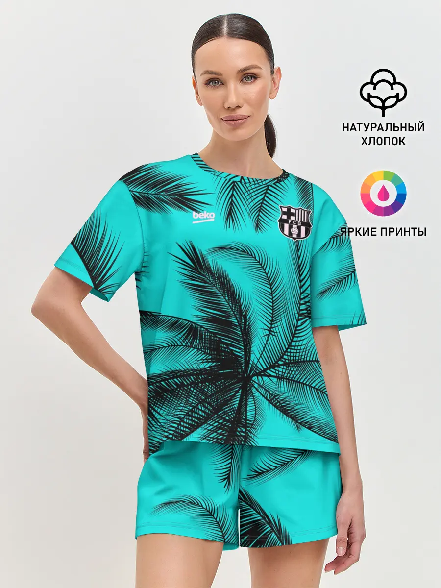 Женская пижама с шортами / FC Barcelona | Pre-Match