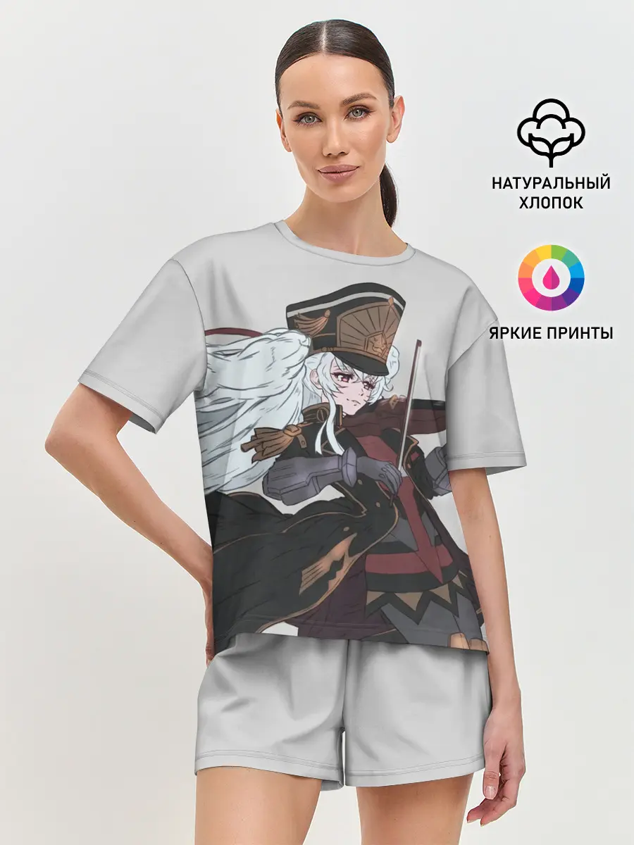 Женская пижама с шортами / Альтаир со скрипкой