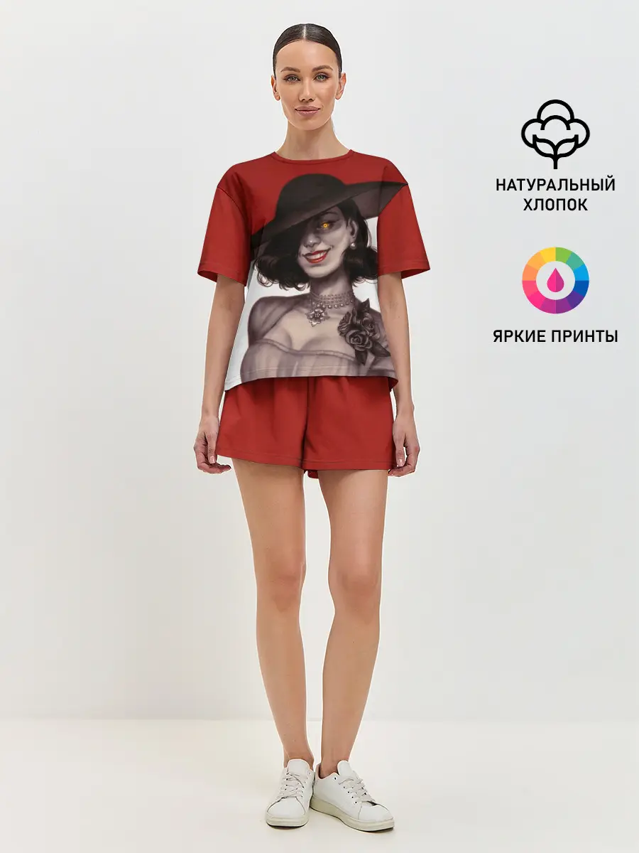 Женская пижама с шортами / Леди Димитреску из Резидента