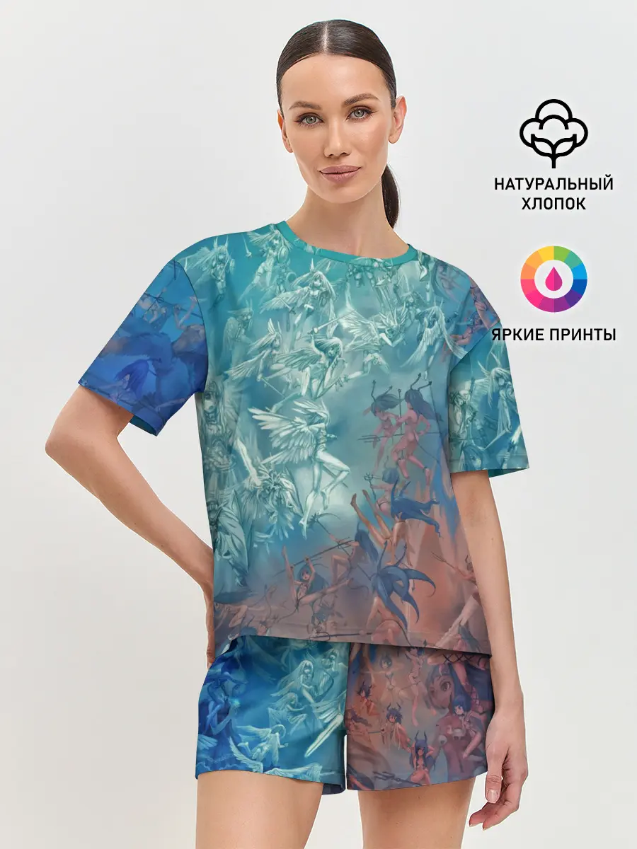 Женская пижама с шортами / Ангелы и Демоны
