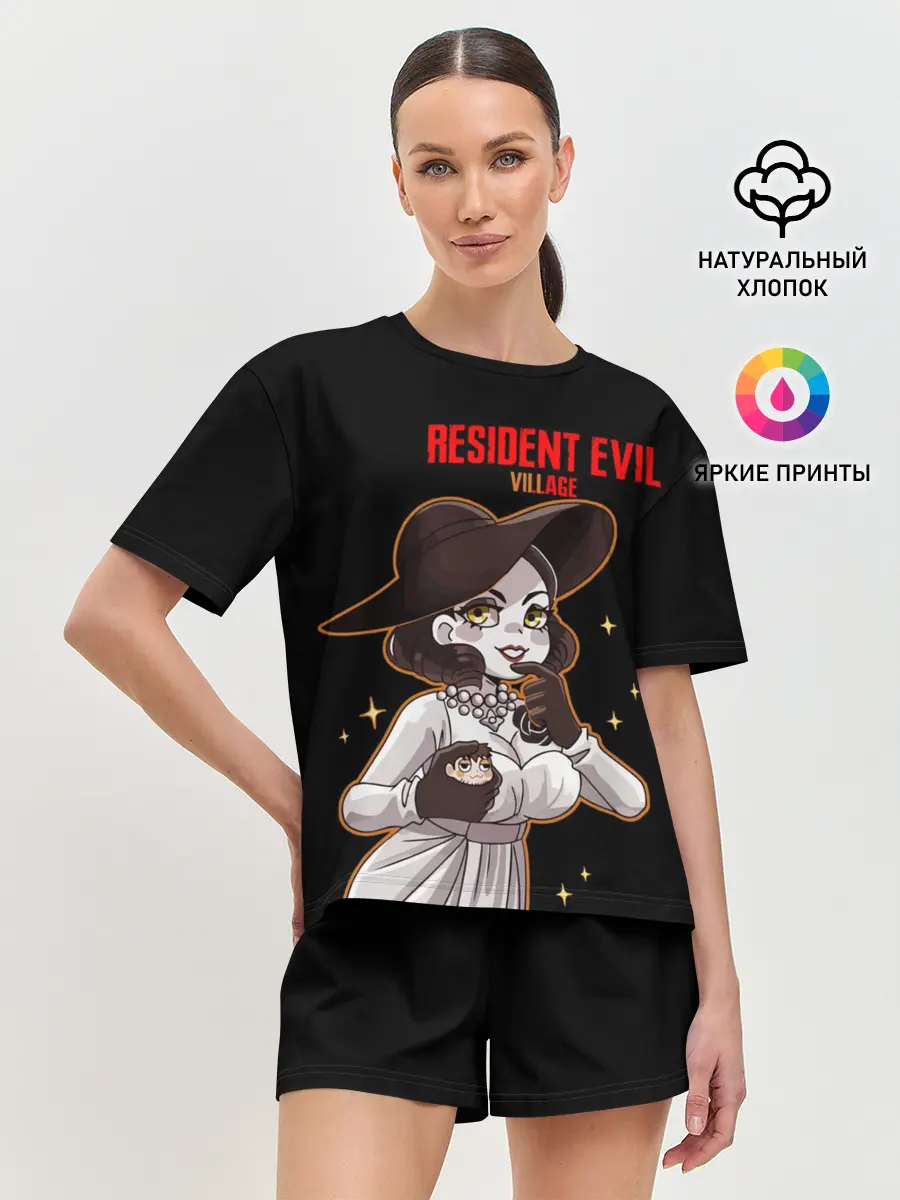 Женская пижама с шортами / Resident Evil Димитреску