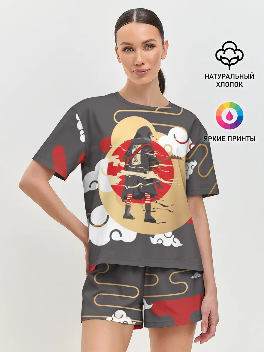 Женская пижама с шортами / Ниндзя. Япония