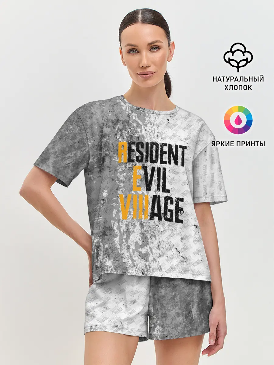 Женская пижама с шортами / RESIDENT EVIL VILLAGE | ГРАНЖ